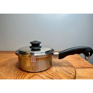 1 QT Saladmaster  Stainless Steel Saucepan  with Vapo Lid Induction Compatible